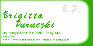 brigitta puruczki business card